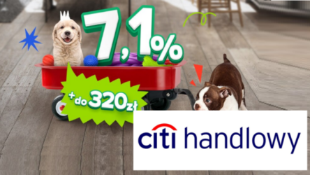 320 zł za otwarcie CitiKonta w Citi Handlowy + 7,1% na Koncie Oszczędnościowym